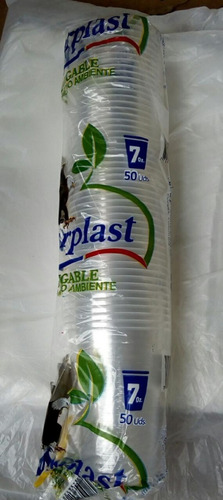 Caja De Vaso 7 0z Plastico X 2500 Unidades 50 Paqt