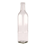 Botella Vidrio Cristal Aceite 500cc Cuadrada Alta  X 40 U.