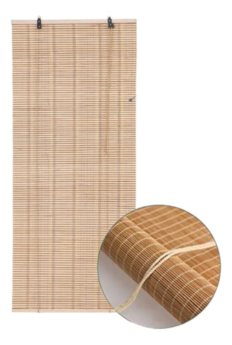 Cortinas Bambú O Persianas De Fibra Natural  120x180cm