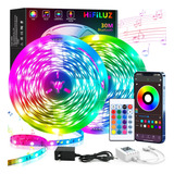 Tira De Luces Led App Bluetooth Control Rgb 30m (2x15m)