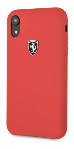 Funda Case Ferrari Silicon Rojo Para iPhone XR