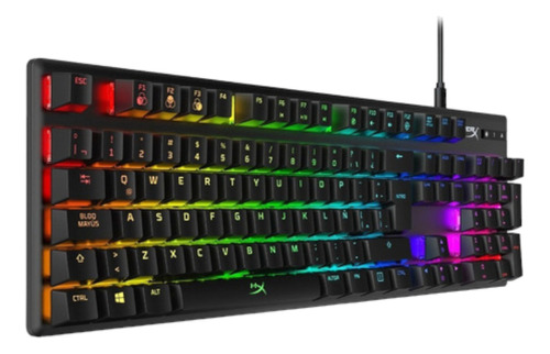 Teclado Gamer Hyperx Alloy Origins Ingles Us Qwerty Aqua