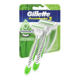 Gillette Máquinas De Afeitar Prestobarba3 Sensitive 2uds