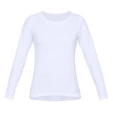 Polera Heatgear® Armor Mujer Blanco Under Armour