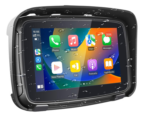 Pantalla Portátil Apple Carplay Para Motocicleta, Apple Car 