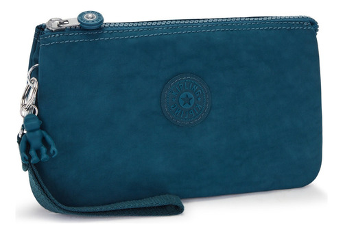 Bolsa Cosmetiquera Kipling K151565hc Diseño Liso De Nailon  Cosmic Emerald