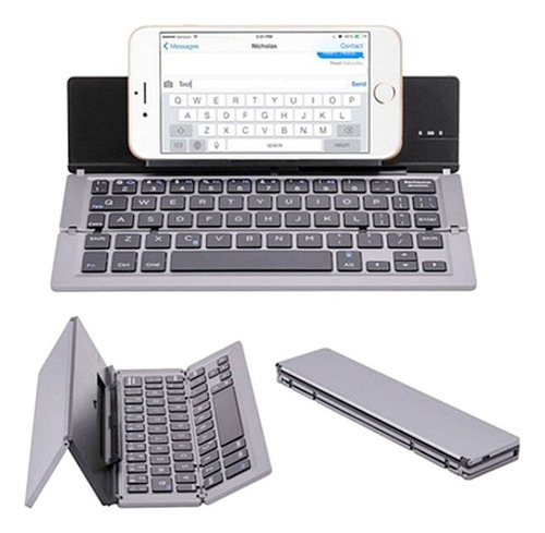 Teclado Bluetooth Dobrável 58 Teclas Para Ios Android Window