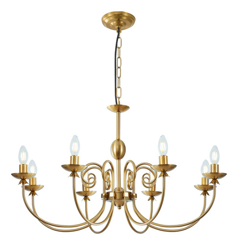 Hongren Candelabro Moderno De Estilo Rustico Dorado Para Com