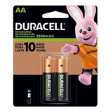 Pilas Pack X2 Aa Duracell Recargable 2500mah