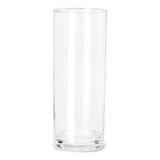 Vaso Em Vidro Transparente 38x12cm
