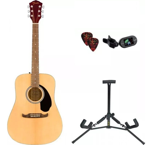 Guitarra Acústica Fender Fa-125 Pack Natural + Accesorios.