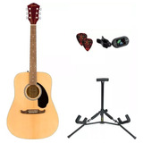 Guitarra Acústica Fender Fa-125 Pack Natural + Accesorios.