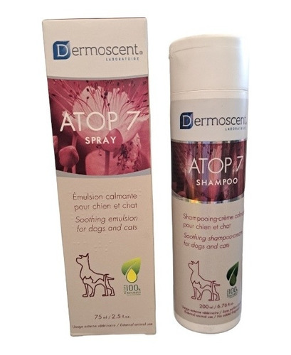 Shampoo Atop 7 Perro Gato 200 Ml Alergias Irritación Prurito