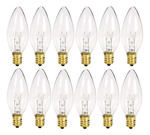 Holiday Joy - Crystal Clear Torpedo Tip Candelabra Replaceme