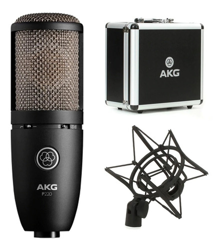 Micrófono Akg P220 Condensador Cardioide Negro