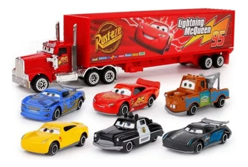 Kit 7 Cars - Película Cars 3 - Rayo Mcqueen