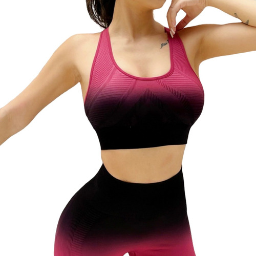 Crop Tops Deportivo Mujer Correr Yoga Gym Brasier Push Up