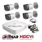 Kit Dahua P2p 720p 4 Camaras Dvr Disco Nube Internet Cctv