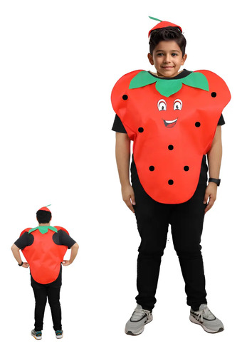 Disfraz De Primavera Fruta Fresa Unisex Niño