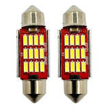 Par Lâmpada Led Carro Torpedo Canbus Canceller Teto