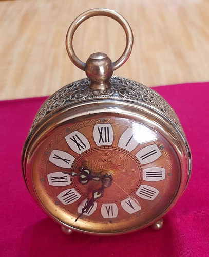 Reloj Despertador , Alemán, Antiguo De Coleccion