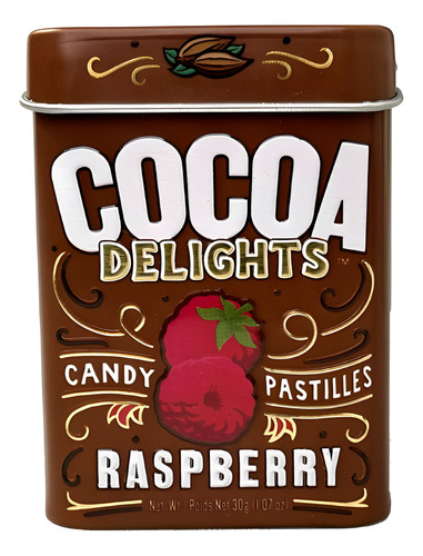 Pastilha Cocoa Delights  Raspberry 30g