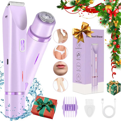 Depiladora de Bikini Para Mujer Electrica Doble Cabeza 2 en 1 LUMACARE Recargable IPX7 Depilador Facial Maquina Depiladora Bikini Depiladora Eléctrica Indolora Afeitadora Corporal Color Violeta | MercadoLibre