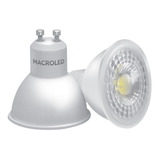 Pack X10 Lampara Dicroica Foco Led 7w Gu10 Macroled Neutra