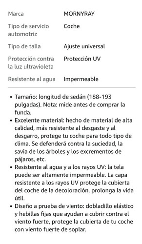 Cobertor Para Vehculo 4x4 O Automvil Grande Impermeable  Foto 5