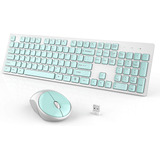 Wisfox Menta Combo Teclado + Mouse Inalambrico Compacto