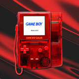 Gameboy Color Rojo Restaurado Y Modificado Con Pantalla Ips