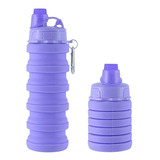 Botella De Agua Plegable Termo 500ml Silicona