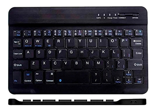 Teclado Inalambrico Bluetooth Negro Para Tablet Y Smartphone