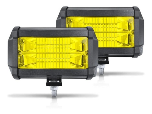 Neblinero Par Barra Foco Amarillo Led 72w + Envio Gratis