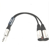 Cabo Audio  Splitter Y 30cm  1 P10 Stereo X 2 P10 Fêmea St.