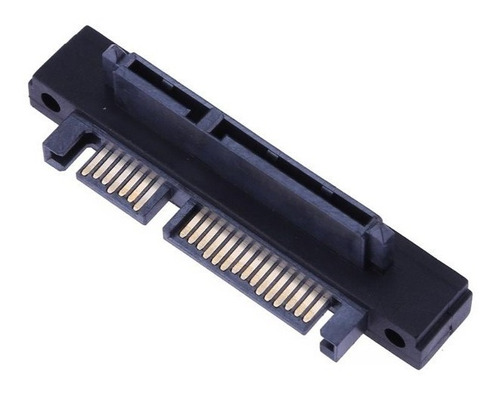 Adaptador Conector Sata 90° 22pin 7+15 Macho Hembra