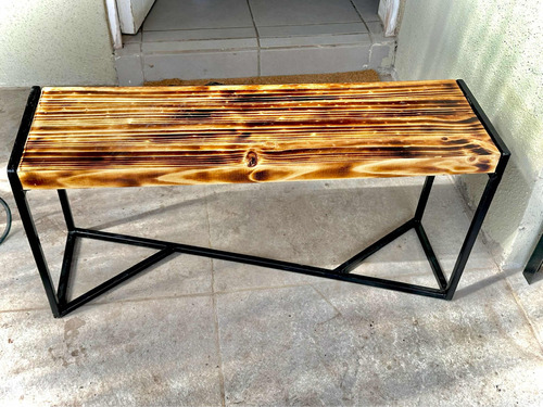 Mesa Madera Y Fierro Rustica