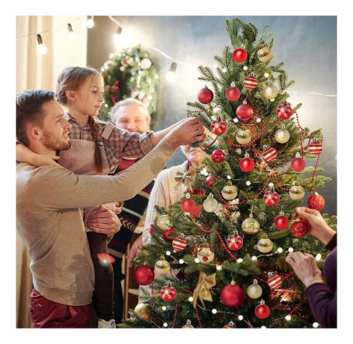 50pcs Enfeites De Bola De Natal Para Decorações Da Árvore