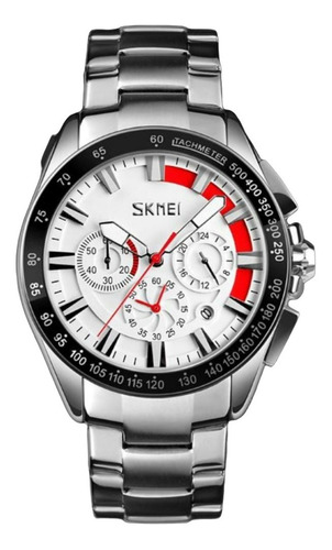 Reloj Hombre Skmei Cronografos Funcionales + Estuche +envio