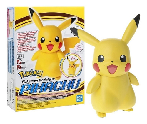 Bandai - Model Kit Figura De Pikachu De Pokemon Para Armar