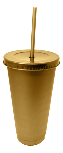 12 Vasos Reusables Con Popote Para Cafe Frio 24 Oz