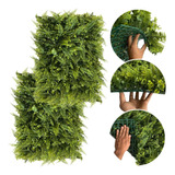 7 Placas P/ Muros Verdes Jardim Vertical Artificial De Luxo