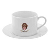 Taza Y Plato Desayuno Te Café Casco Piloto Cod A83