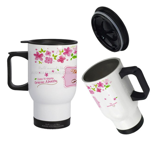 Mug Vaso Termico Viajero Para Carro Regalo Papá Padre 25