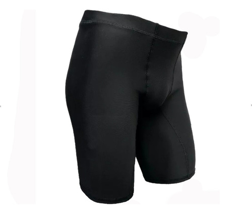 Lycra Elástica Para Hombre Pantaloneta Negra Deportiva Short