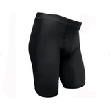 Lycra Elástica Para Hombre Pantaloneta Negra Deportiva Short