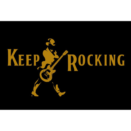 Placa Quadro - Decorativo - Keep Rocking - Rock - (h088)