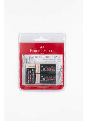 Goma De Borrar Faber-castell Blanca X3 Uds.