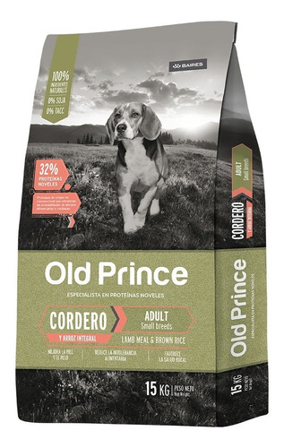 Old Prince Novel Corodero Y Arroz Adulto Pequeño X 15 Kg