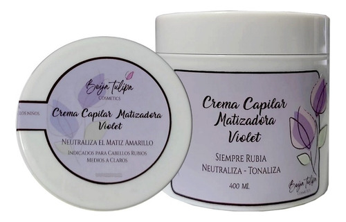 Crema Capilar Matizadora Violet Beija Tulipa